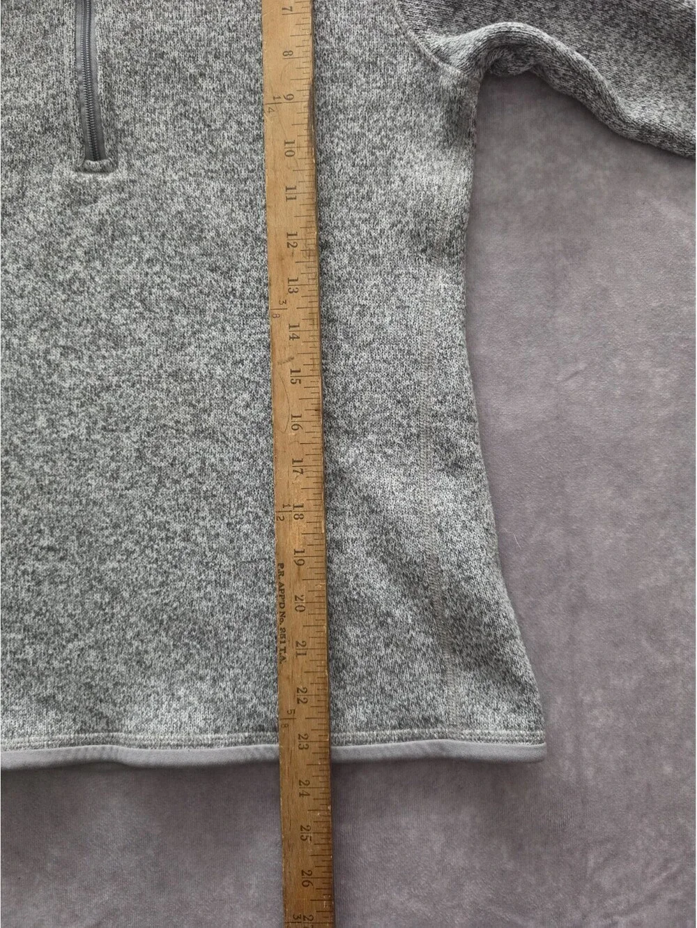 Patagonia Better Sweater 1/4 Zip Fleece Pullover Women's Medium Gray Jacket
